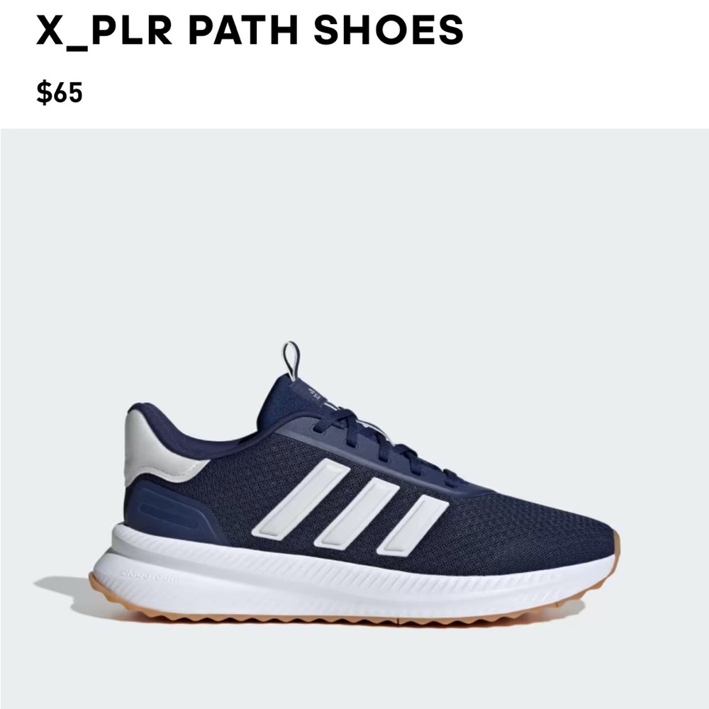 Adidas X_PLR Path Blue and White Sneakers